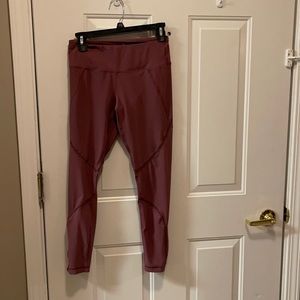Maroon/Purple Workout Leggings